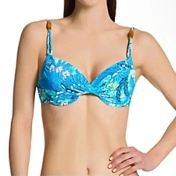 Bleu Rod Beattie Paradise Found Underwire Molded Swimsuit Set Size 4 - Picture 4 of 12